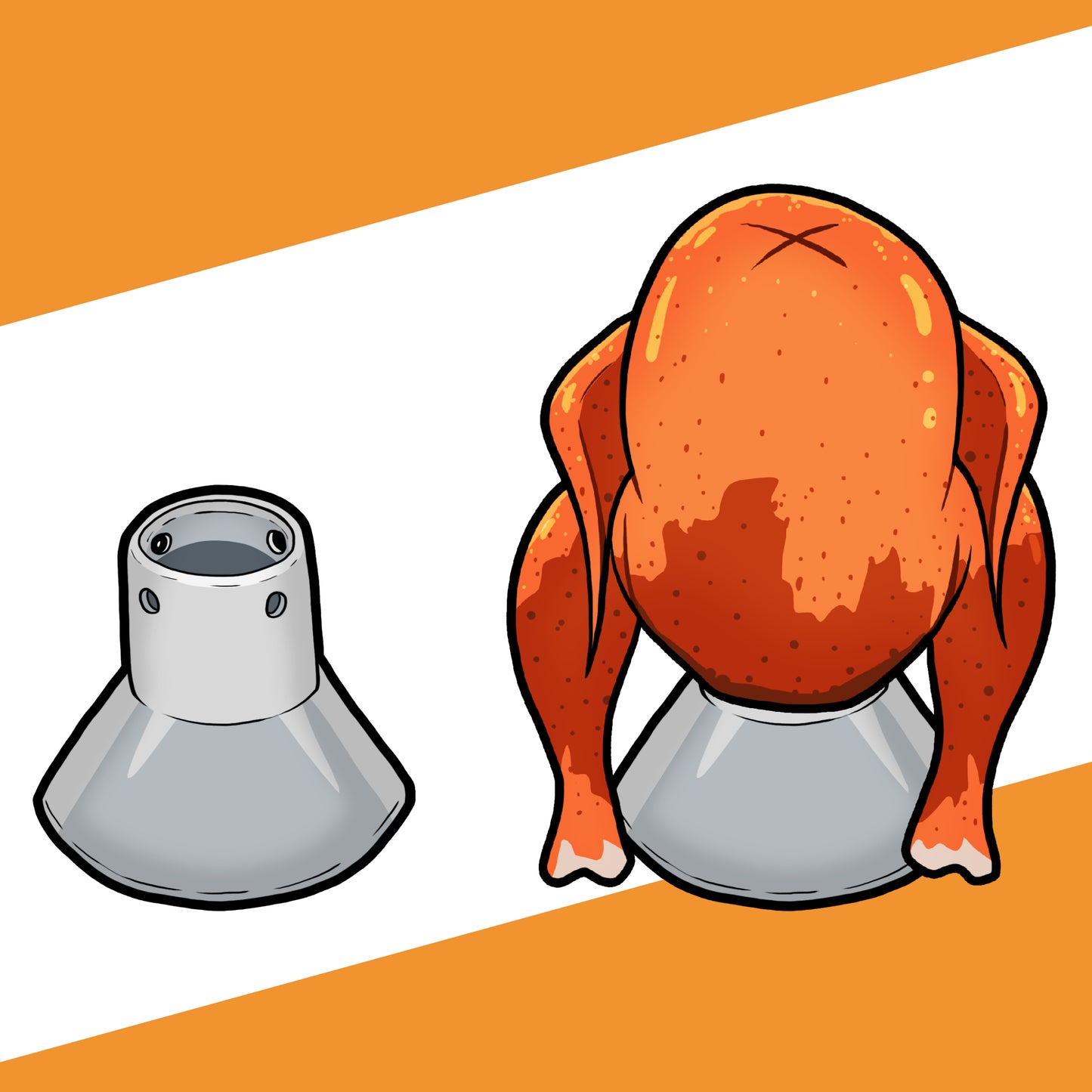 Beer Can Chicken Houder