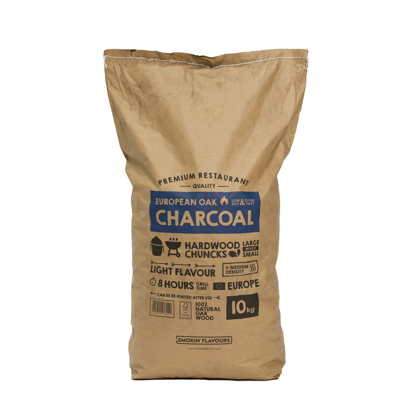 Houtskool - Europees Eiken (10kg)